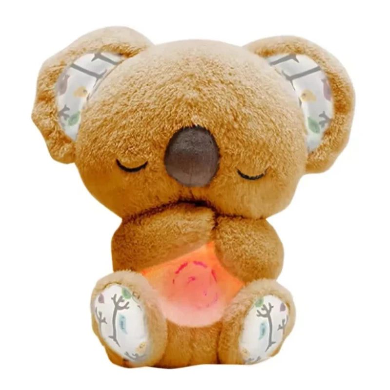 *Cuddly Koala Plush Sleep Aid with Soft Glow Night Light Calming Music and Simulated Breathing Comforting Bedtime Comfort Toys