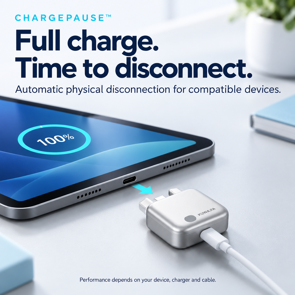 ChargePause™ — Smart USB-C Auto-Unplugger