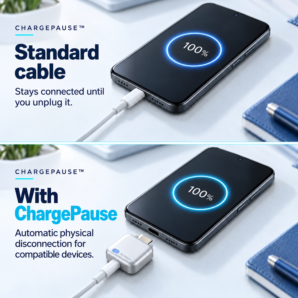 ChargePause™ — Smart USB-C Auto-Unplugger