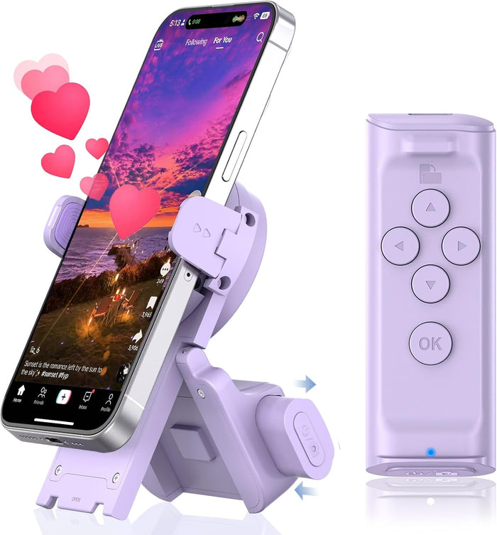 ScrollEase™ — Wireless Remote & Phone Stand